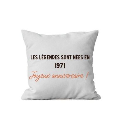 Coussin message générique année 1971