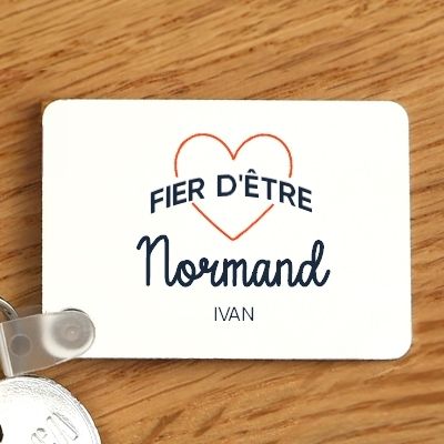 Porte-clés personnalisable - Fier d'être Normand