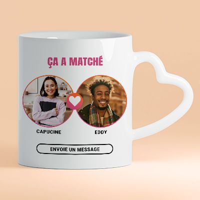 Mug personnalisé - It's a match