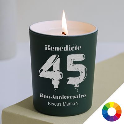 Bougie personnalisable parfumée - Ballons d'anniversaire