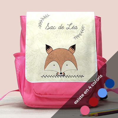 Sac à dos enfant Personnalisable - Renard