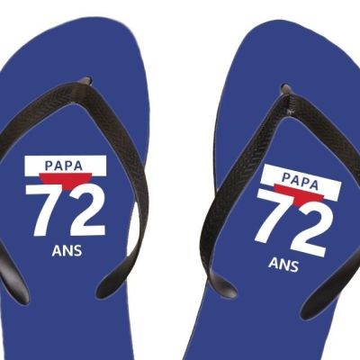 Tongs pastis  papa 72 ans