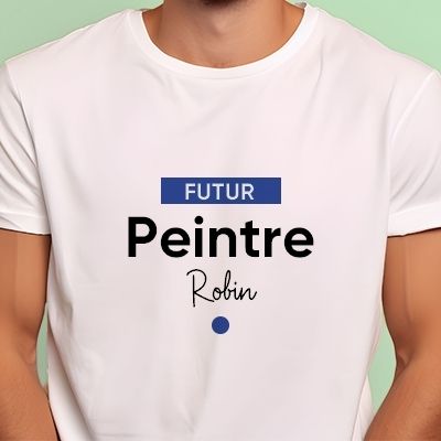 Tee shirt personnalisé homme - Futur peintre