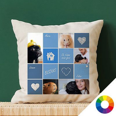 Coussin personnalisé - 5 Photos