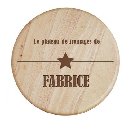 Set à fromage personnalisé pour un Fabrice