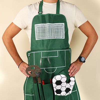 Tablier homme barbecue foot