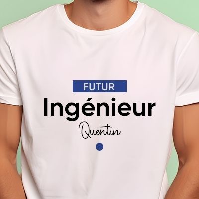 Tee shirt personnalisé homme - Futur ingénieur