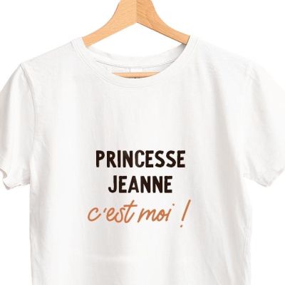 T-shirt blanc personnalisé pour une Jeanne