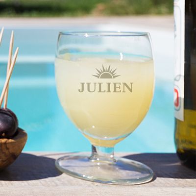 Verre à Ricard personnalisé ballon - Prénom