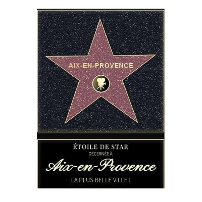 Affiche etoile de star personnalisé Aix-en-Provence
