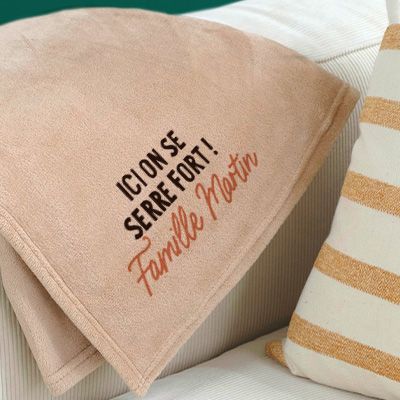 Plaid personnalisé - Message couleur