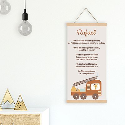 Affiche personnalisée enfant - Prénom