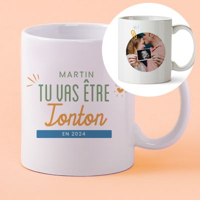 Mug personnalisé - Tu vas être tonton