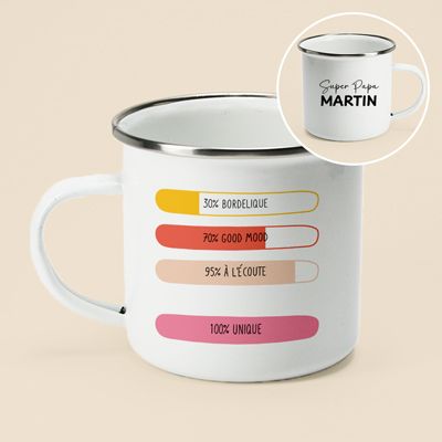 Mug émaillé personnalisé - 100% unique