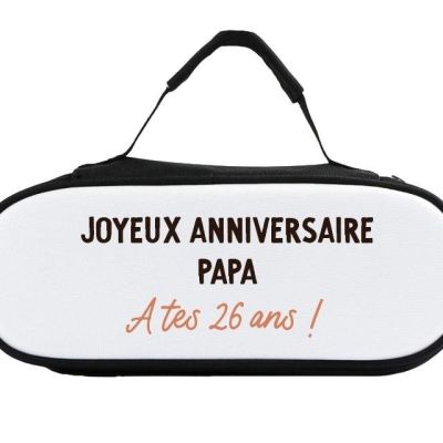 Sacoche de pétanque message papa 26 ans