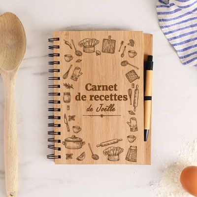 Cahier en bois - Recettes