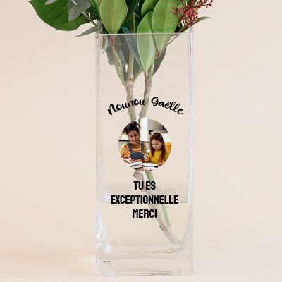 Vase personnalisé cubique - Photo