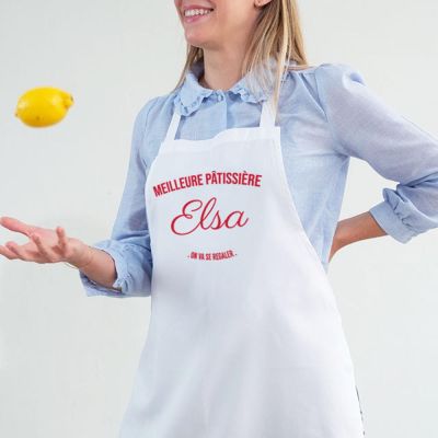 Tablier personnalisé femme - Prénom et texte
