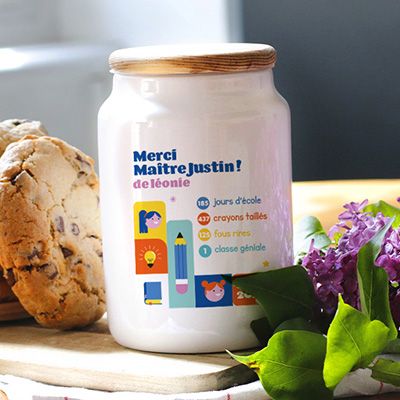 Pot à biscuits personnalisé - Bilan de l'année