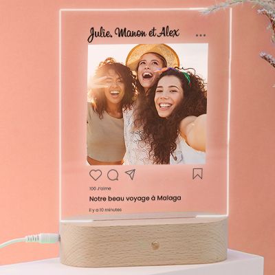 Lampe 3D personnalisée - Instagram