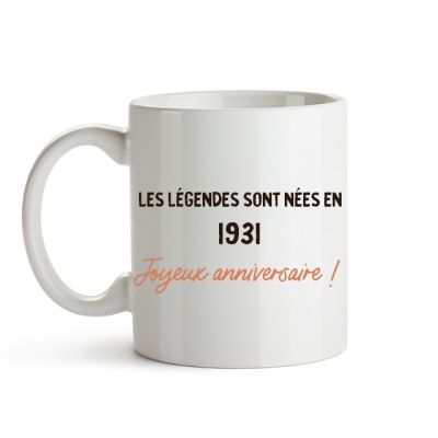 Mug message générique année 1931
