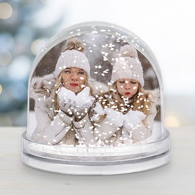 Boule à neige flocons personnalisée - Photo