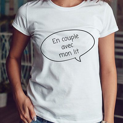 Tee shirt personnalisé femme - Bulle dialogue