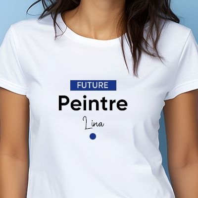 Tee shirt personnalisé femme - Future peintre