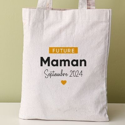 Tote bag personnalisable - Future maman