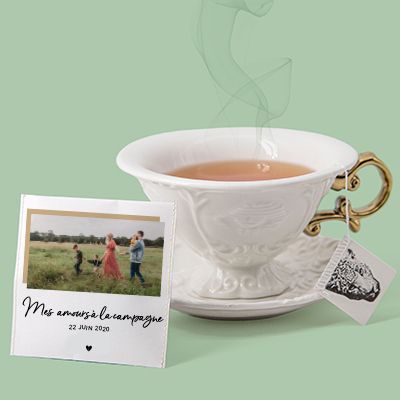 Boîte de 10 sachets de thé bio personnalisables - Photo