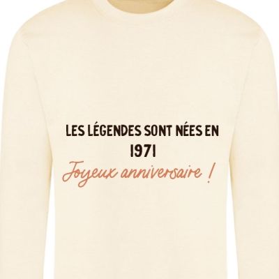 Sweat message générique année 1971