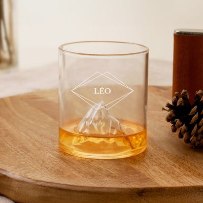 Verre relief personnalisé - Prénom