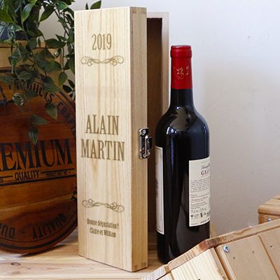 Coffret publicitaire de vin rouge - Grand vin de Bordeaux