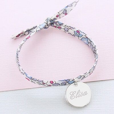 Bracelet enfant Personnalisable - Bleu ou rose