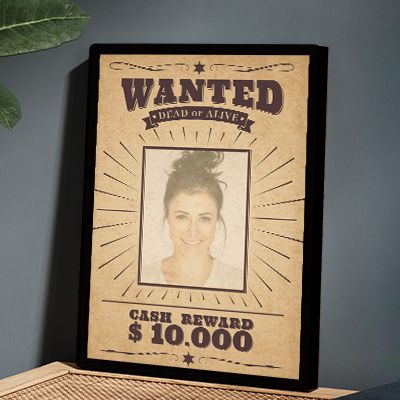 Poster photo personnalisé - Wanted