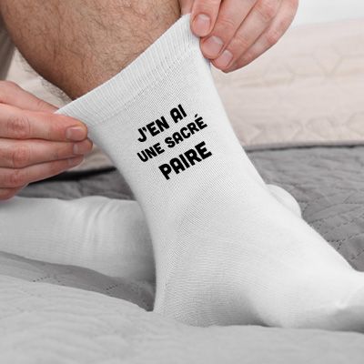 Chaussettes personnalisées - Message