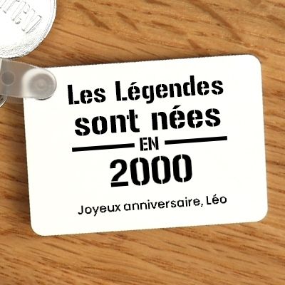 Porte-clés personnalisé - Les Légendes sont nées en 2000
