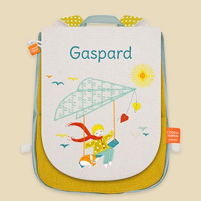Sac à dos pour enfant personnalisé - Le garçon et le deltaplane