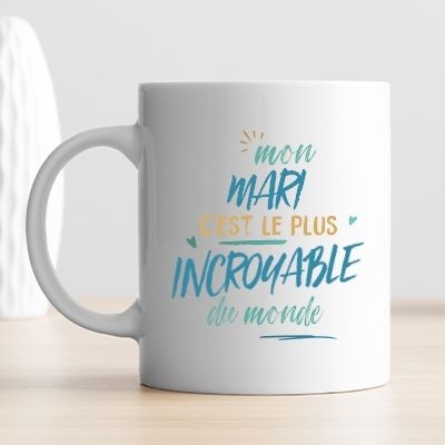Mug personnalisé : Mari le plus...
