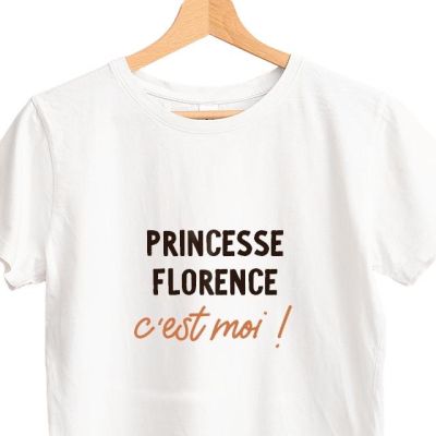 T-shirt blanc personnalisé pour une Florence