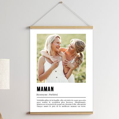 Poster photo personnalisé - Définition Maman