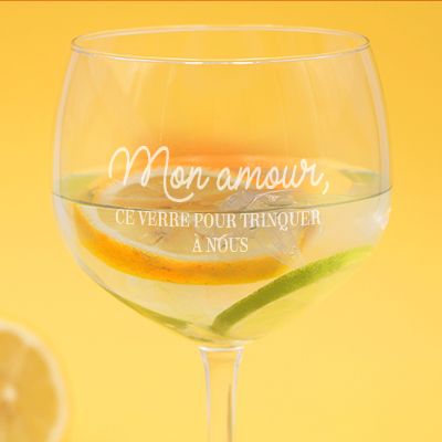 Verre à cocktail personnalisé