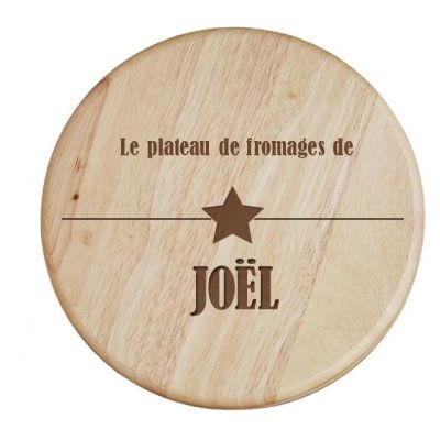Set à fromage personnalisé pour un Joël
