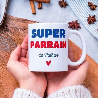 Mug personnalisé - Super Parrain 