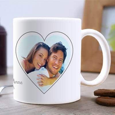 Mug personnalisé - Coeur Photo