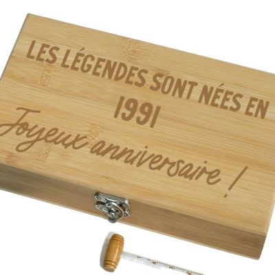 Coffret sommelier 5 accessoires message générique année 1991