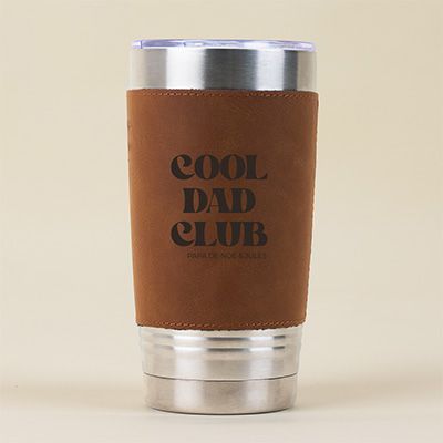 Gourde en cuir personnalisée - Cool Dads Club