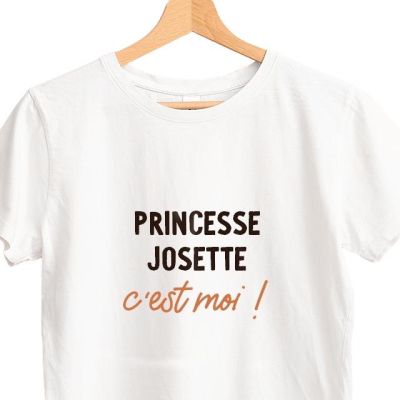 T-shirt blanc personnalisé pour une Josette