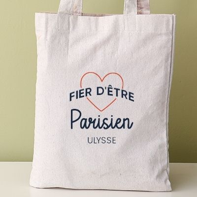 Tote bag personnalisable - Fier d'être Parisien