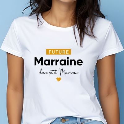T shirts personnalis s pour une marraine Cadeaux